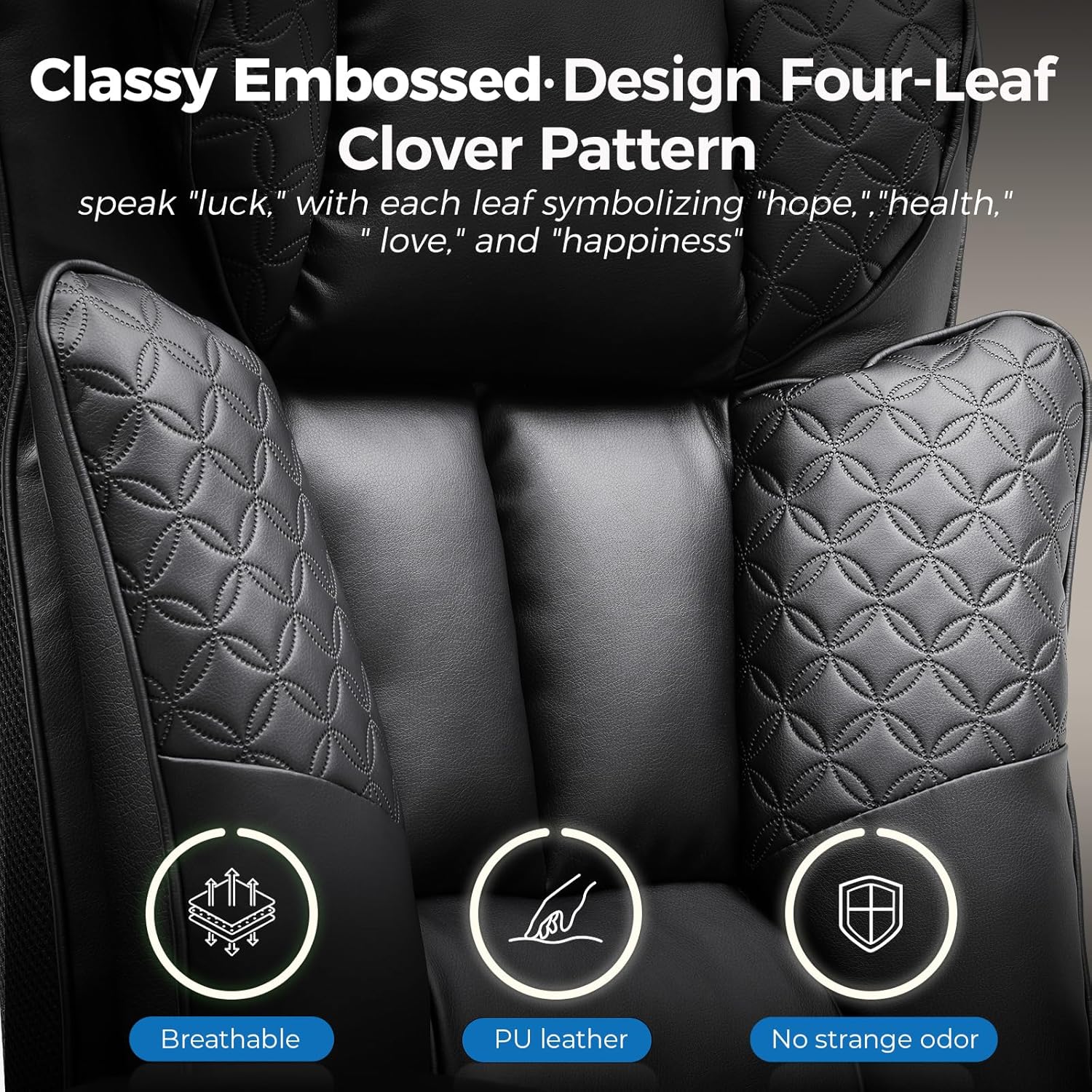 Tall & Big Office Chair 400LBS Ergonomic Gaming Chair Wide with Deluxe Embossing Designed PU Leather