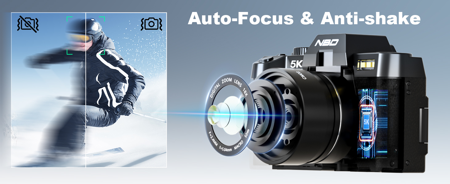 Auto-Focus & Anti-shake