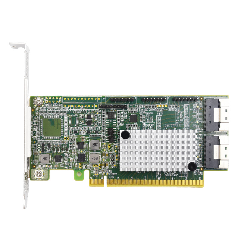 PCI Express 4.0 x16 to Two SlimSAS SFF-8654 8i Retimer Adapter