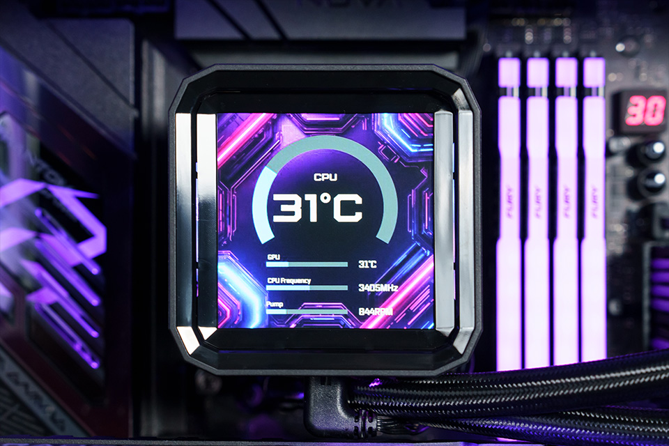 ASRock PHANTOM GAMING 360 LCD AIO Liquid Cooler