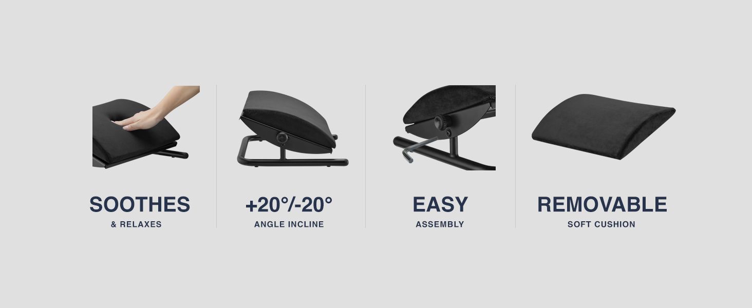 Desky Cushioned Foot Rest
