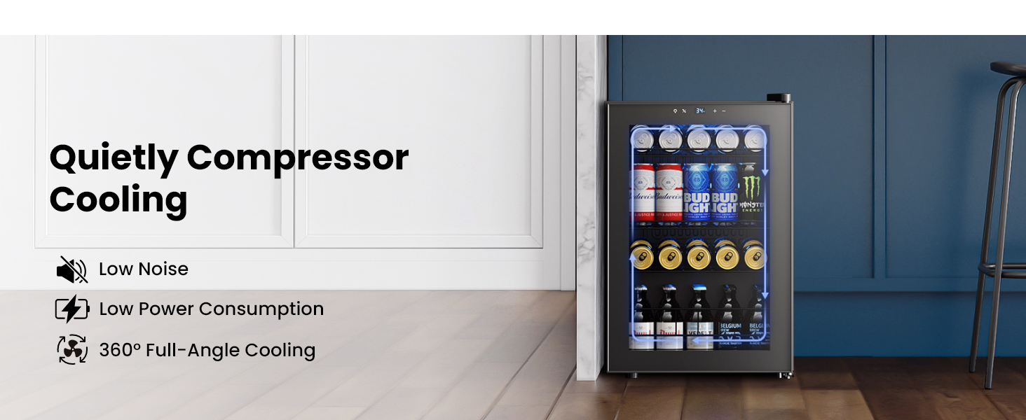 quiet compressor cooling