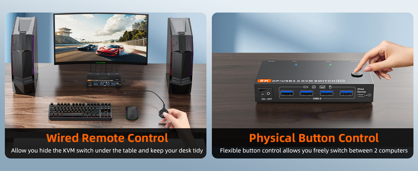 KVM Switch Makes Your Work More Comfortable