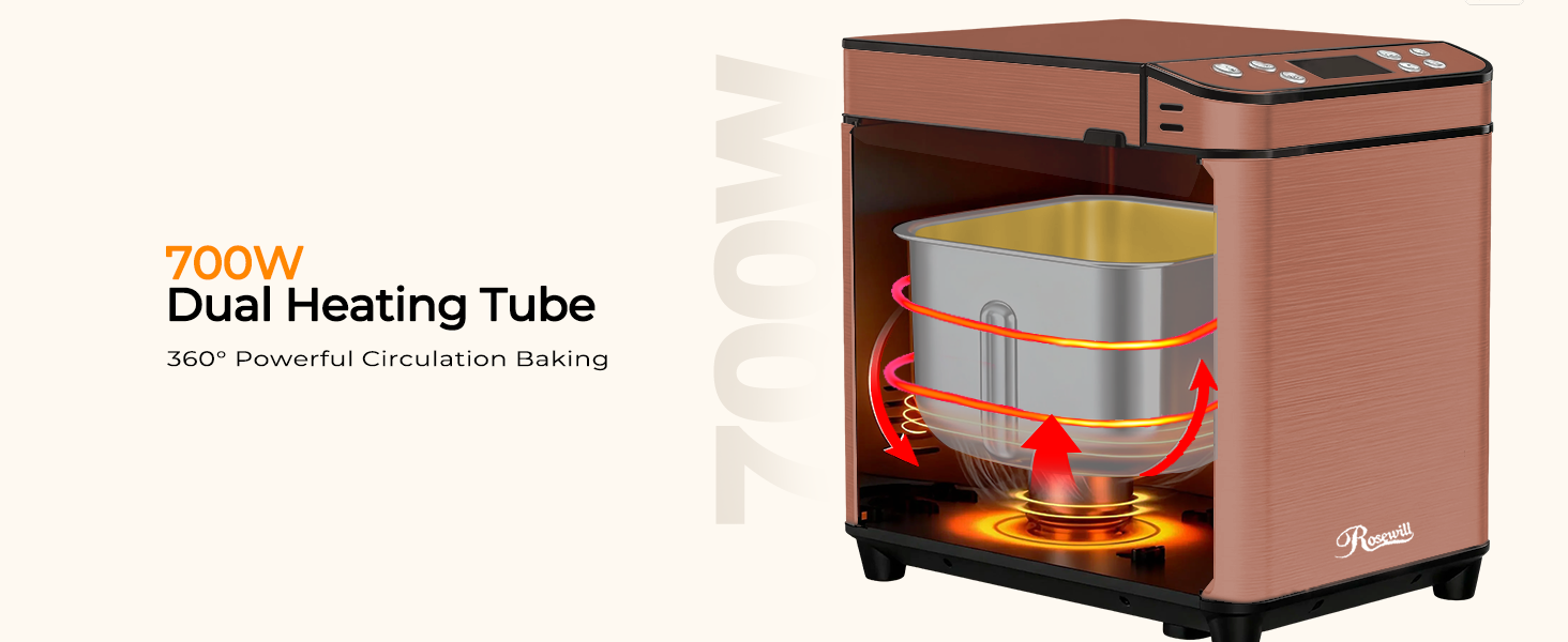 Rosewill 25-in-1 Automatic Bread Maker Machine