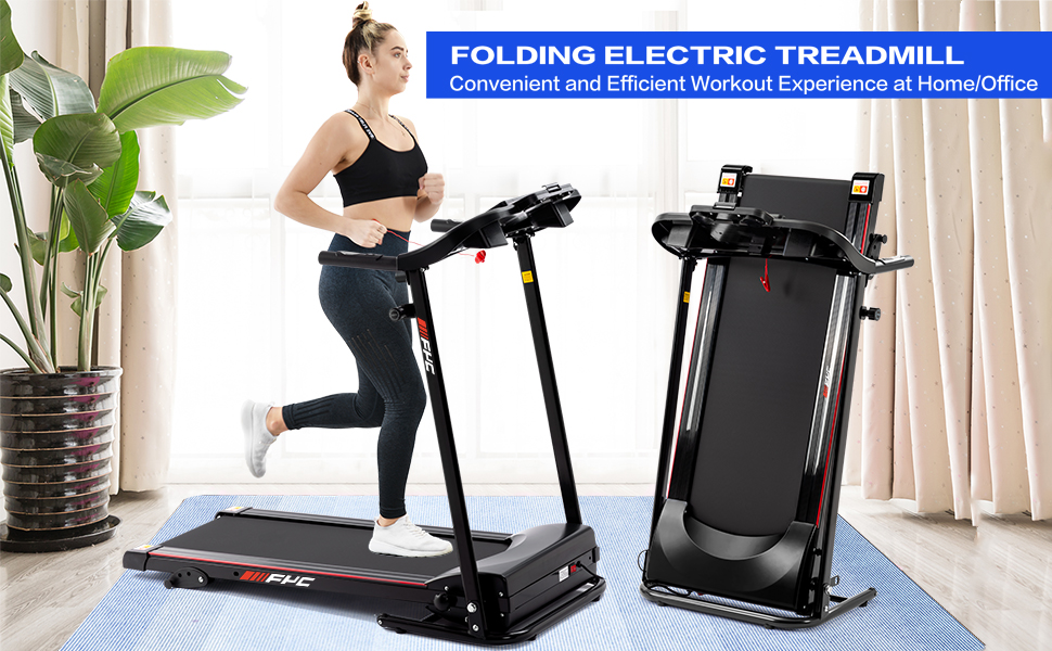 Fisup foldable electric online treadmill