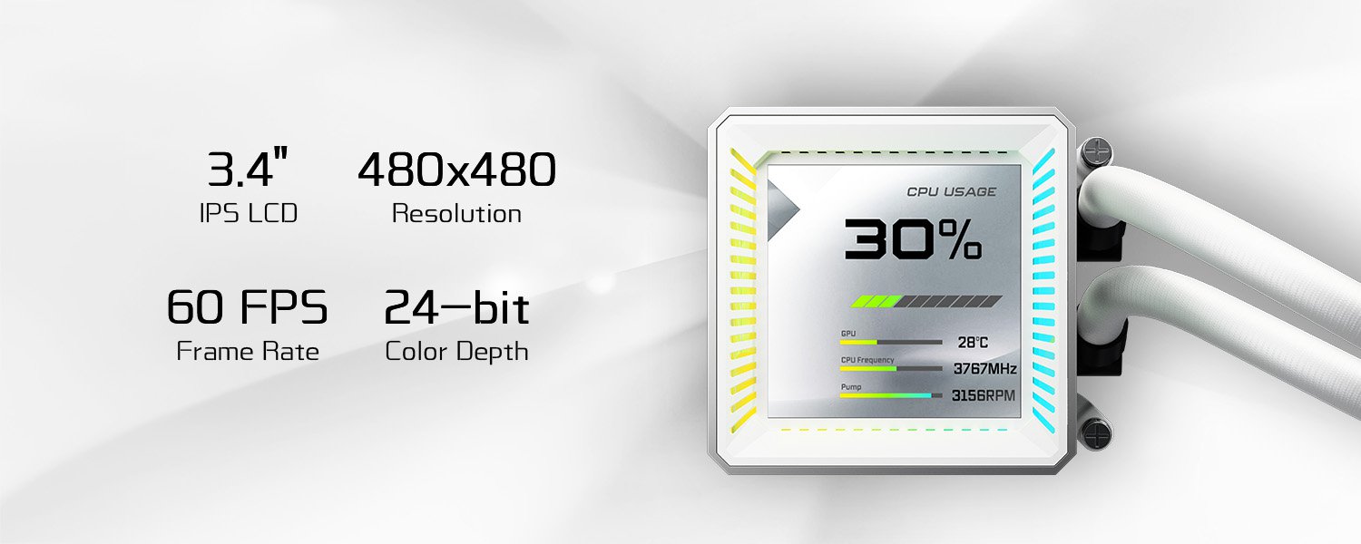 ASRock Steel Legend 360 LCD AIO Liquid Cooler
