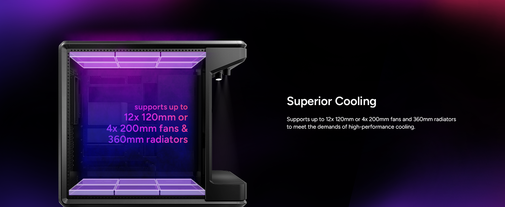 Cooler Master MasterFrame 360 Stage Mirror ATX Mid-Tower PC Case