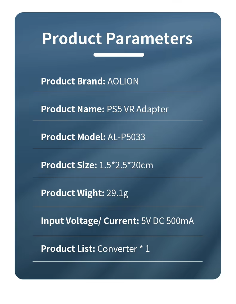 Product Parameters