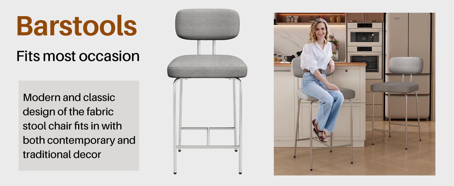 PU Leather Counter Stool