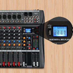 Depusheng DX8 Professional 8 channel audio mixer with Bluetooth
