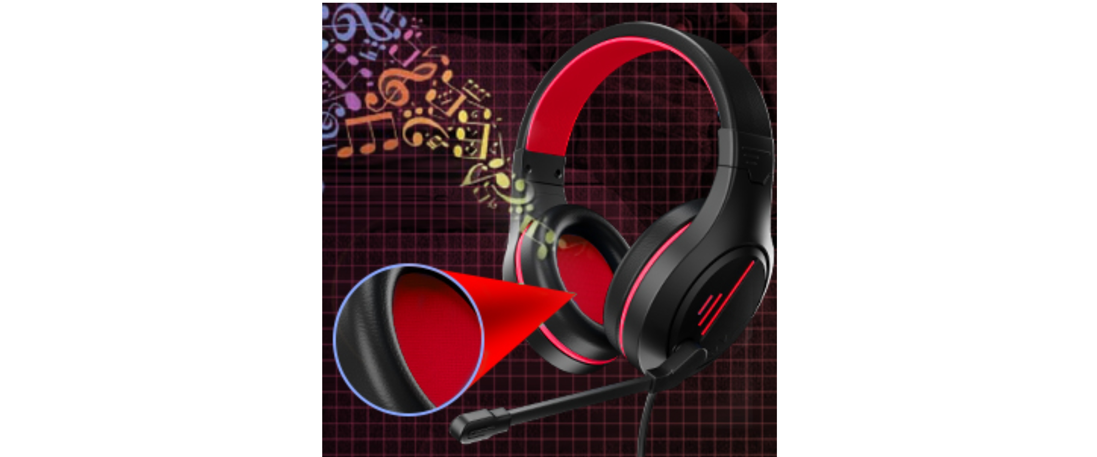 Anivia MH601X, soft ear pads, stereo sound