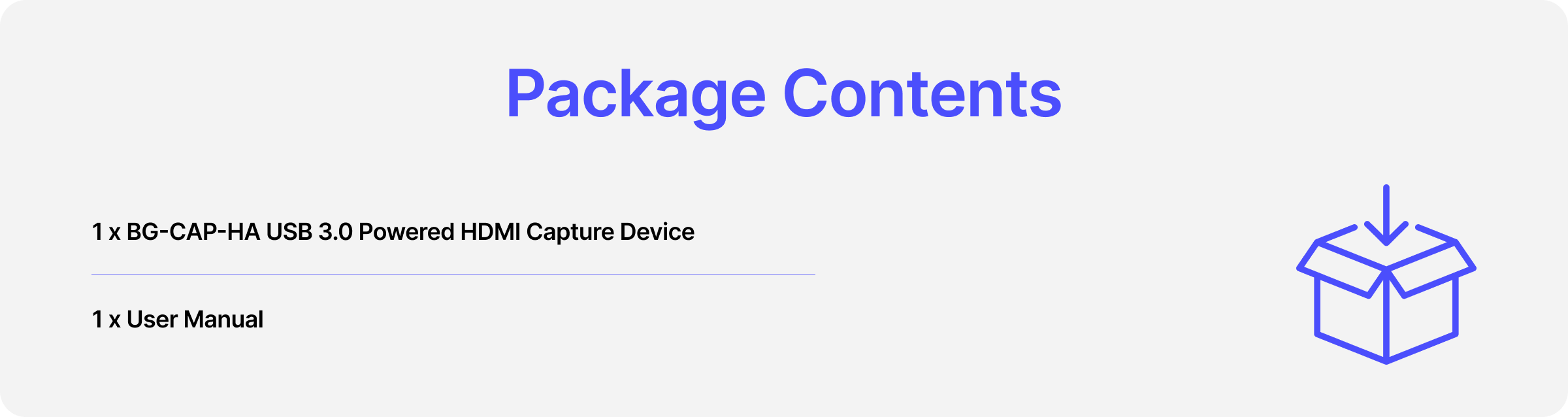 package contents