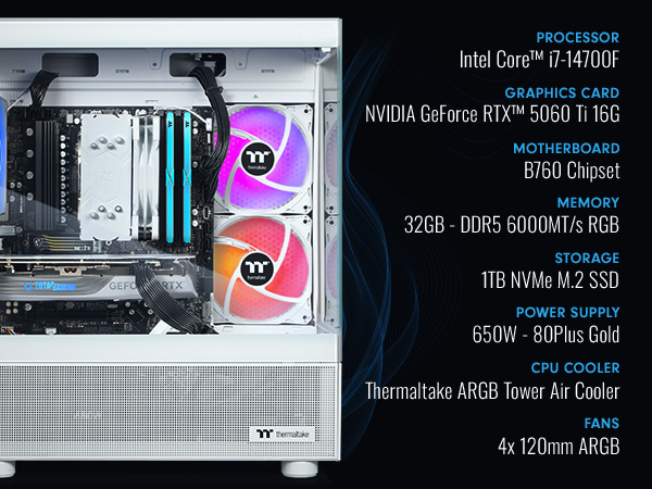 Thermaltake NE i1460TGS-V170S Gaming Desktop PC
