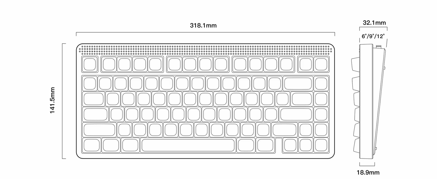 NuPhy Node75 High-Profile Wireless Mechanical Keyboard