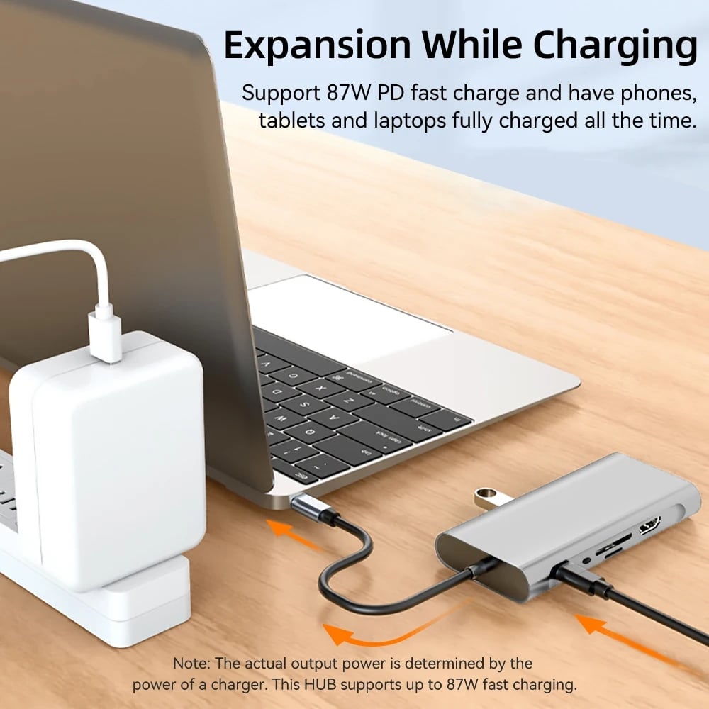 11 in 1 USB C Hub Docking Station