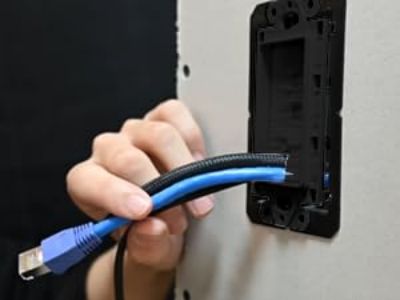 Route cables and tighten the screws.