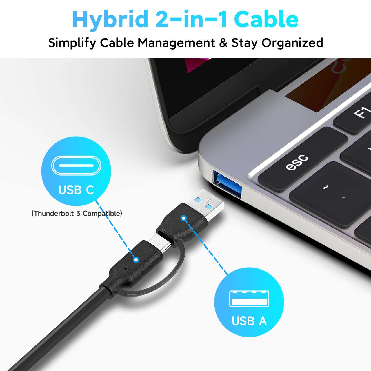 USB HUB with long cable