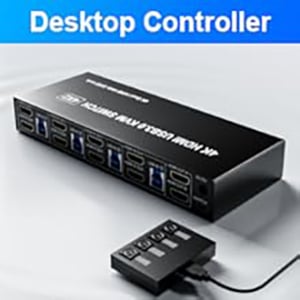 Wired Remote Control  Supports wired remote switching for easy cable management, with digital 1/2/3/