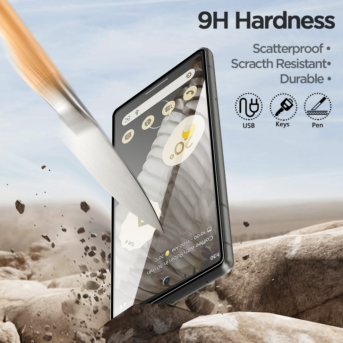 Google Pixel 7 Pro Tempered Glass Screen Protector