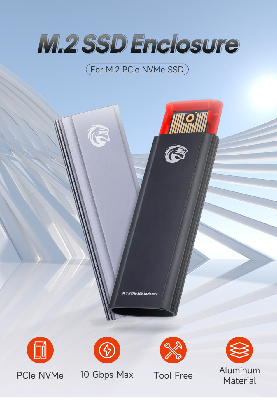 KingSpec M.2 NVMe SSD Enclosure