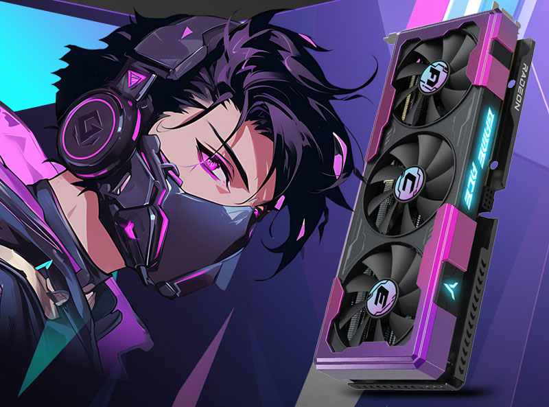 YESTON RX 9060 XT 16G D6 GAME ACE OC Graphics Card