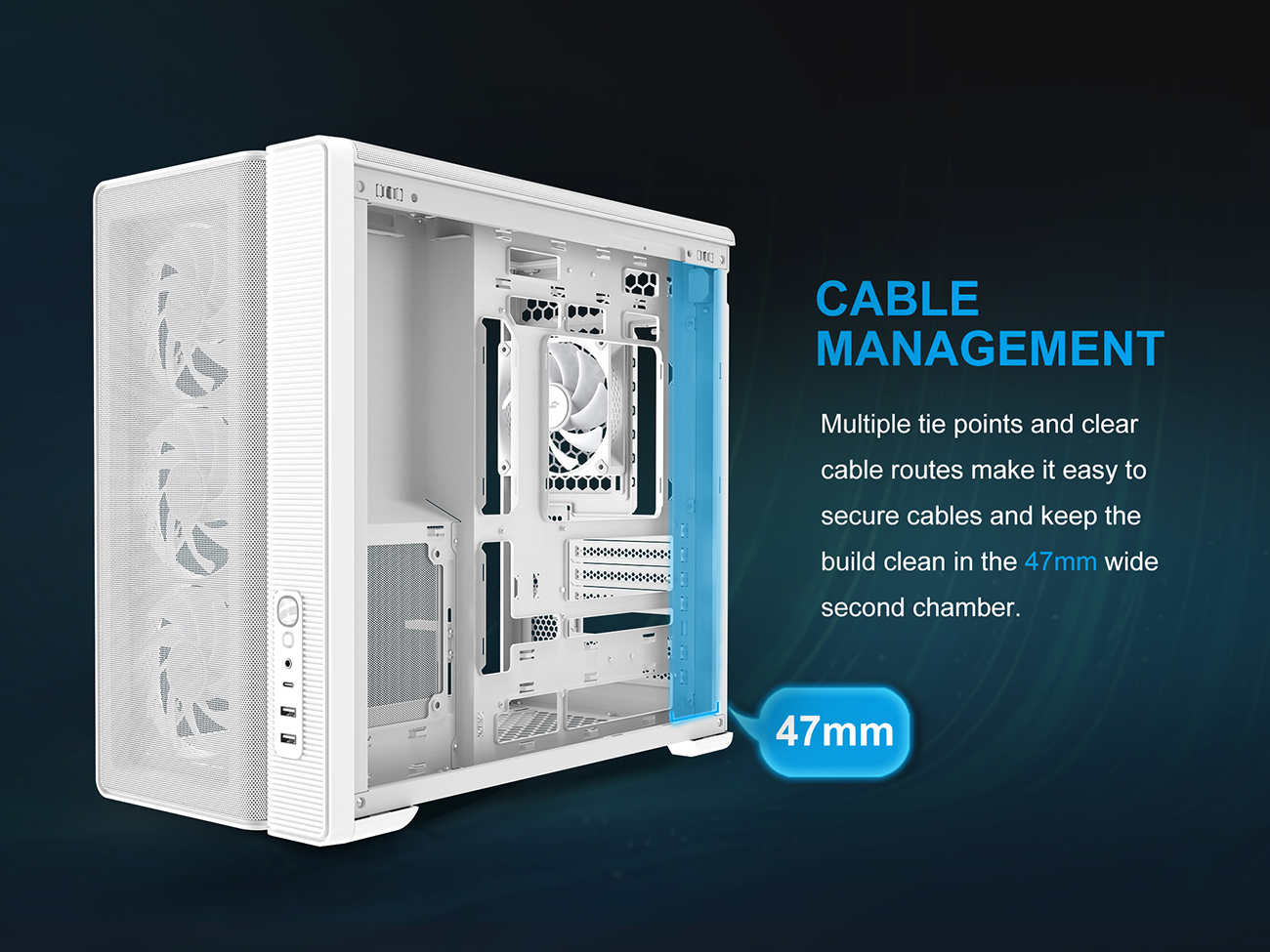 SAMA S50 ATX Mid Tower Case - White
