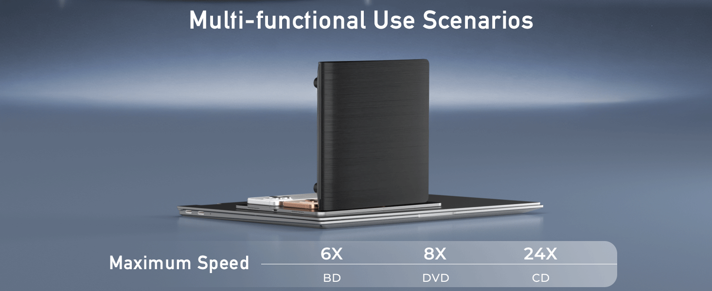 ESTONE External CD/DVD/BD Drive for Laptop