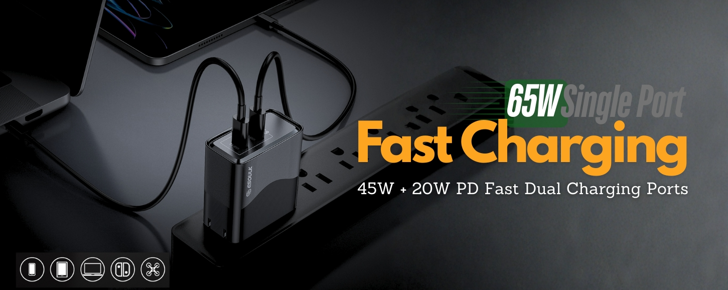 45W Dual USB-C Charger
