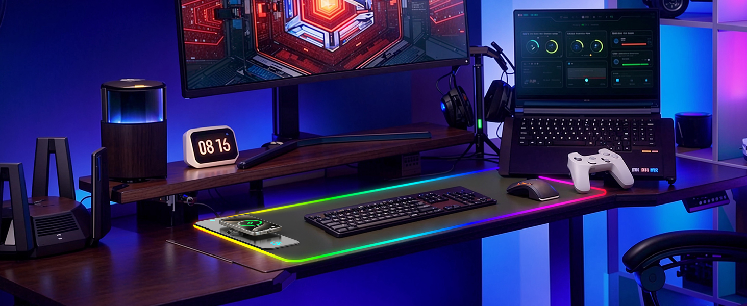 led gaming mouse pad