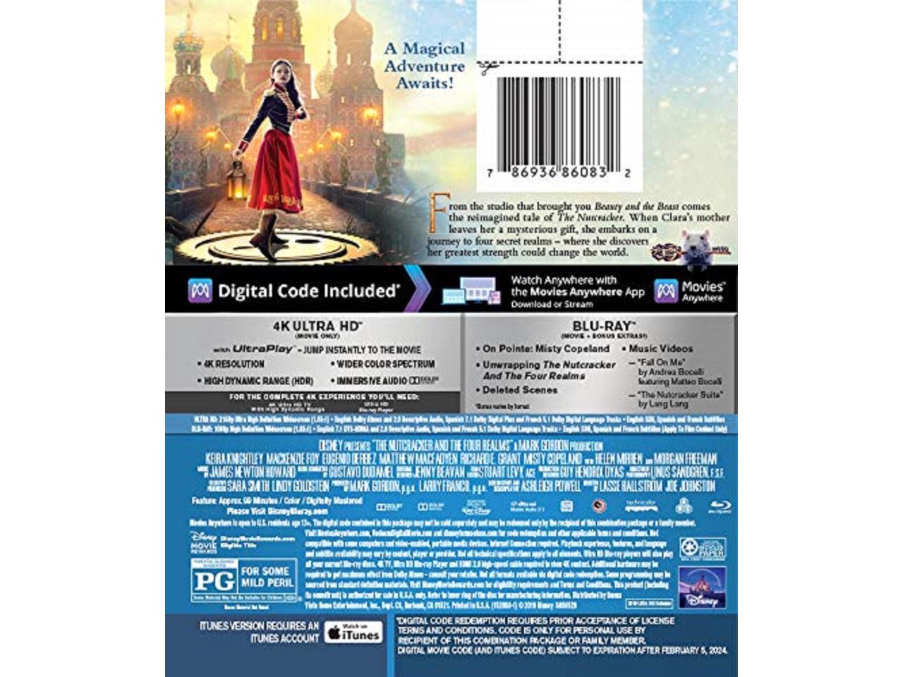 Disney THE NUTCRACKER AND THE FOUR REALMS [Blu-ray] [4K UHD]