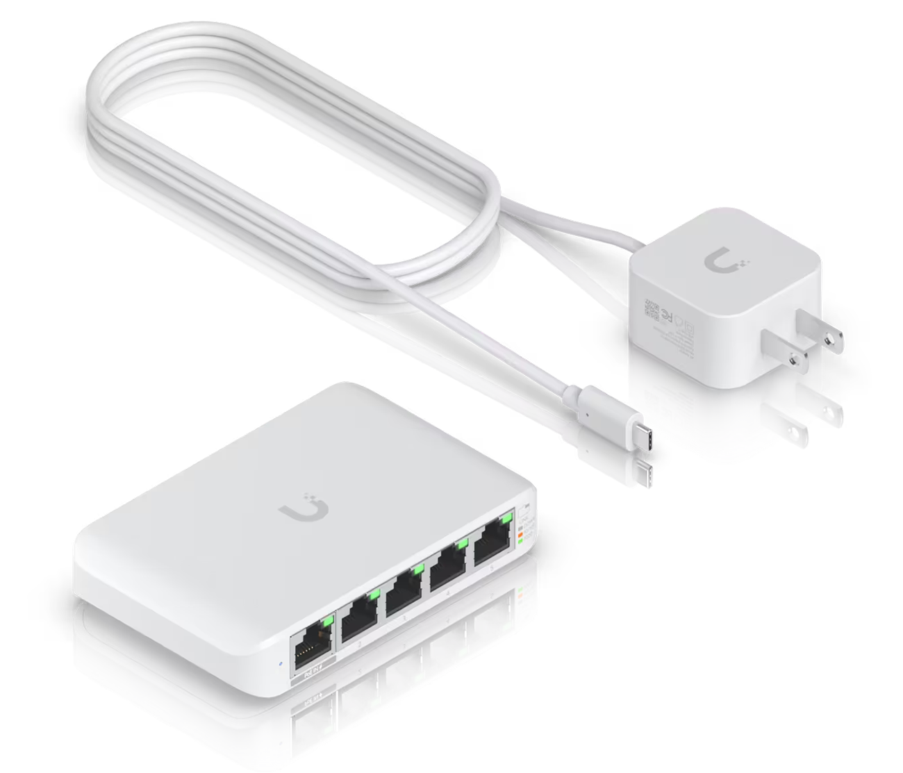 (3-Pack) Ubiquiti Flex Mini 5-Port Layer 2 PoE Switch