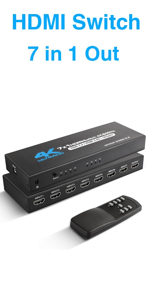 HDMI Switch 7 in 1 Out