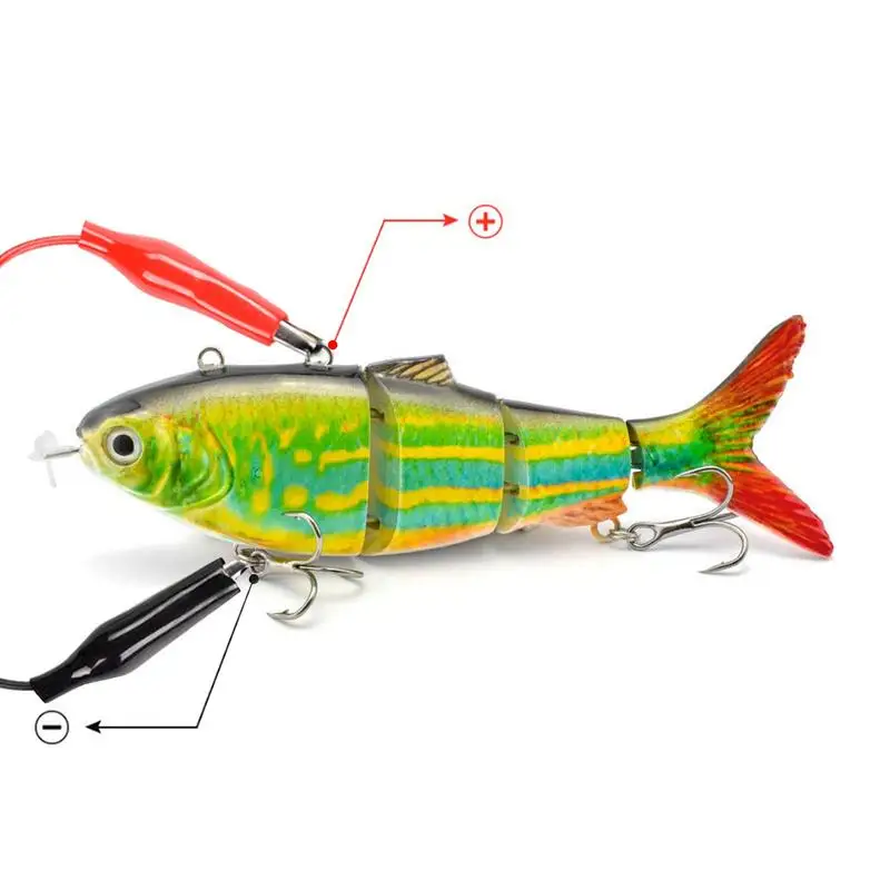 Robotic Self Swimming Animated Lure Swimbait, Saltwater Multi Jointed Segment Electric Fishing Lure