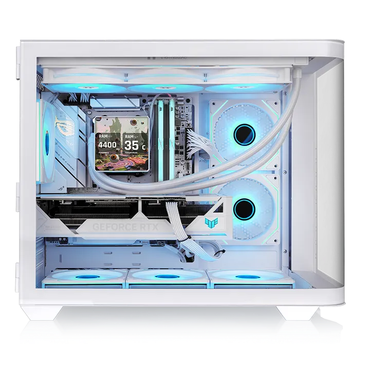 Thermaltake Vision 330 CR ARGB Snow Mid Tower Computer Case