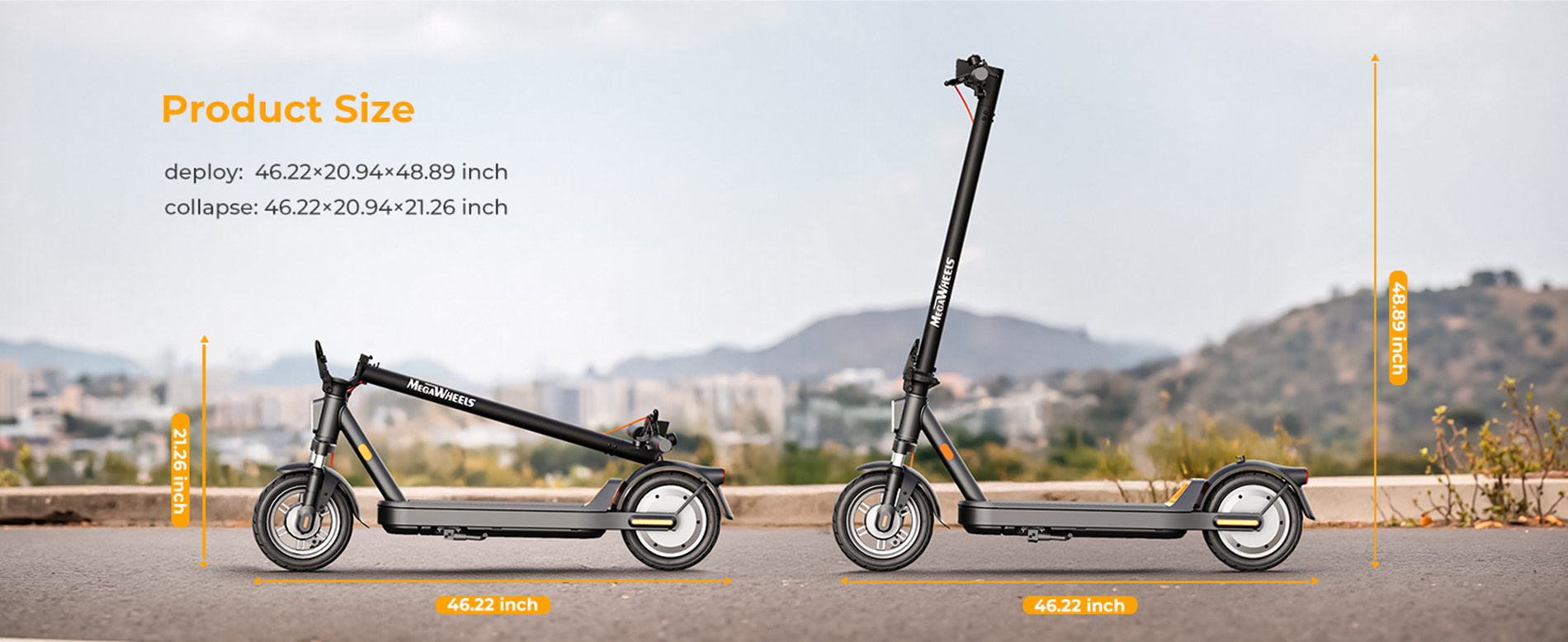 MEGAWHEELS E2 electric scooter