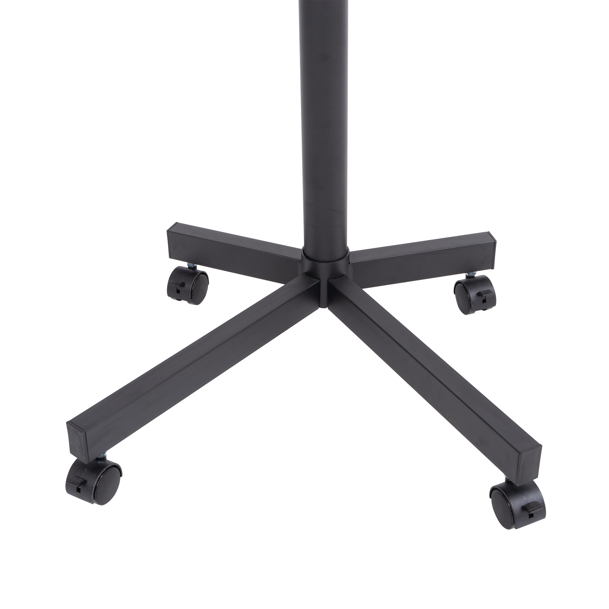 Mobile TV Stand on Wheels, Height Adjustable Tilt Rolling TV Stand with Media Shelf for 23-60 inch L