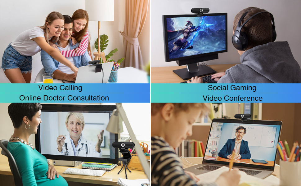 1080P Full HD Webcam with Microphone