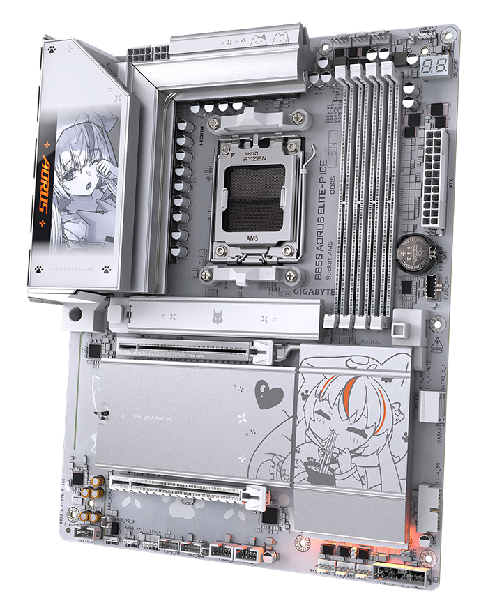 GIGABYTE B850 AORUS ELITE-P ICE AMD AM5 LGA 1718 Motherboard
