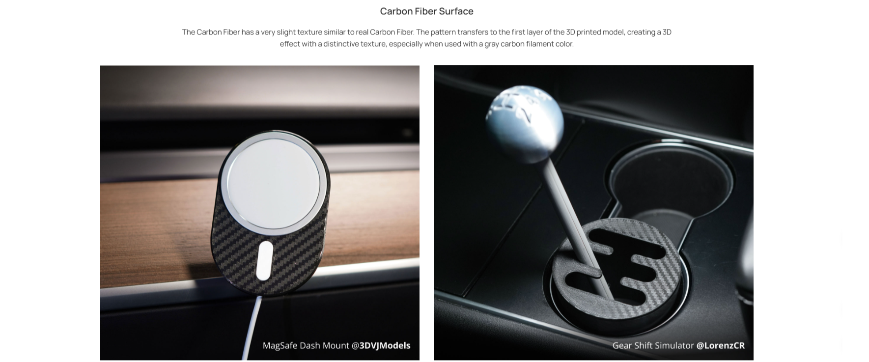 Carbon Fiber Surface