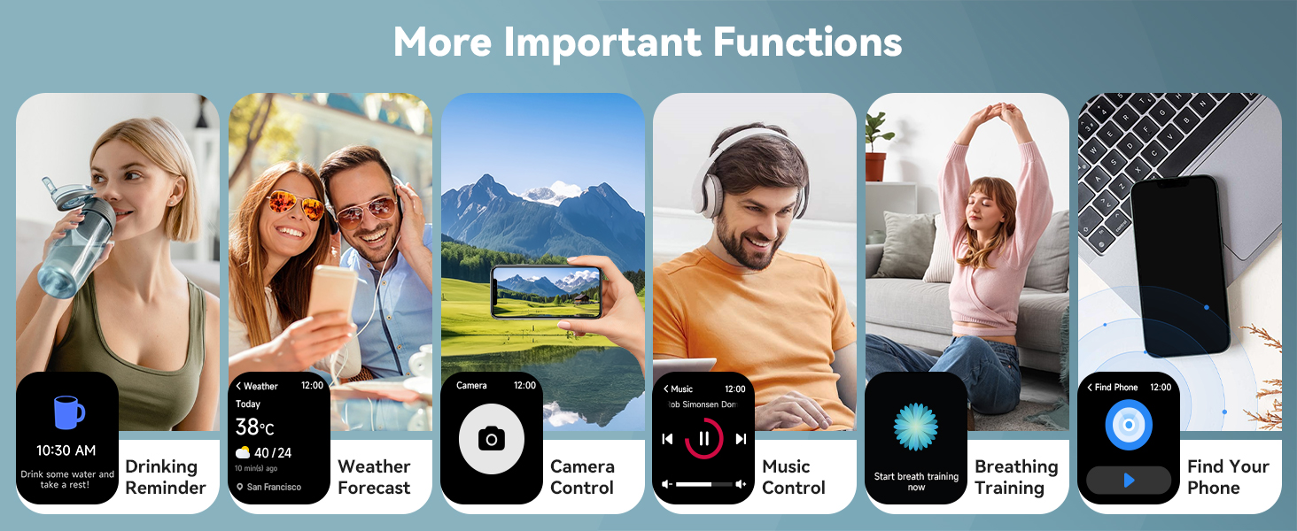 1.8 Inches Bluetooth Smart Watch for Women with Alexa Voice