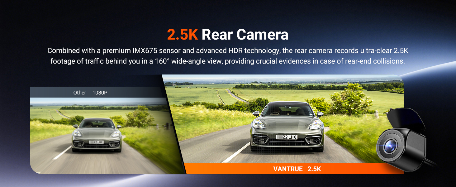 VANTRUE N4S 3 Channel Dash Cam