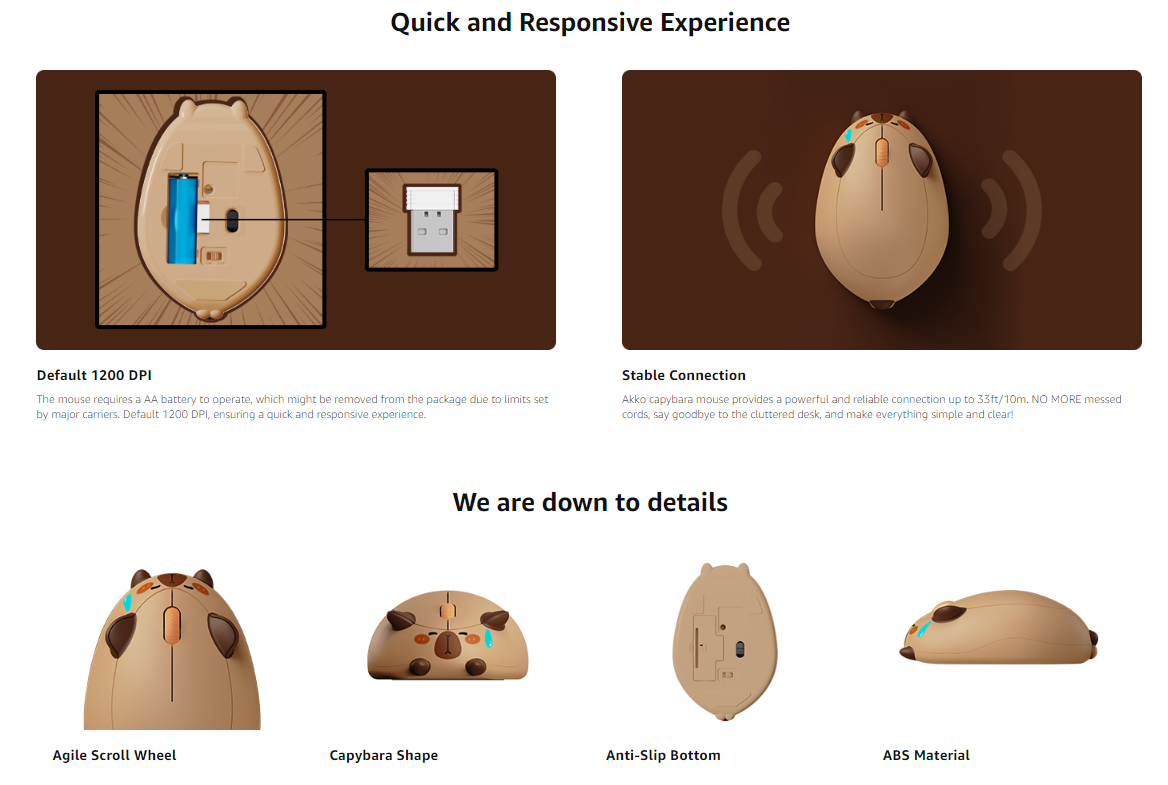 Wireless BT mouse compatible with Mac/Win system