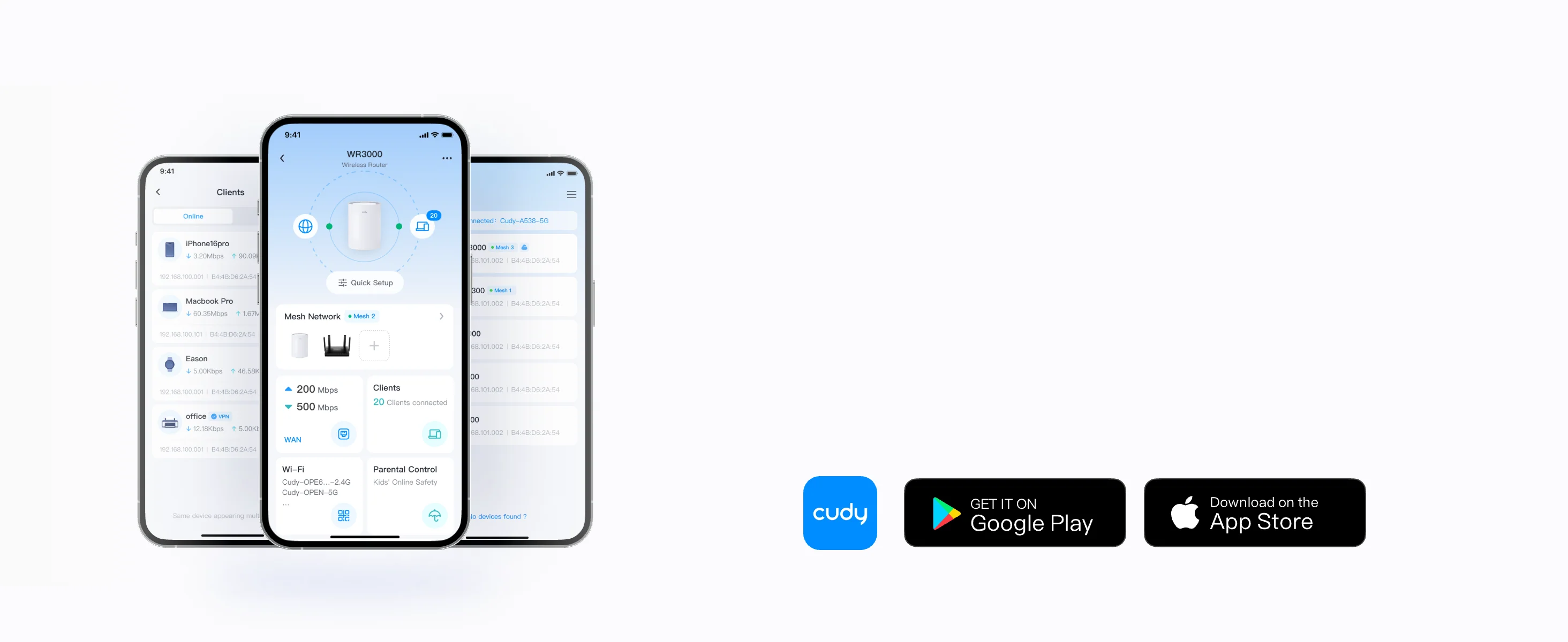 Cudy M1300 AC1200 Wireless Dual-Band Wi-Fi 5 Gigabit Mesh Router