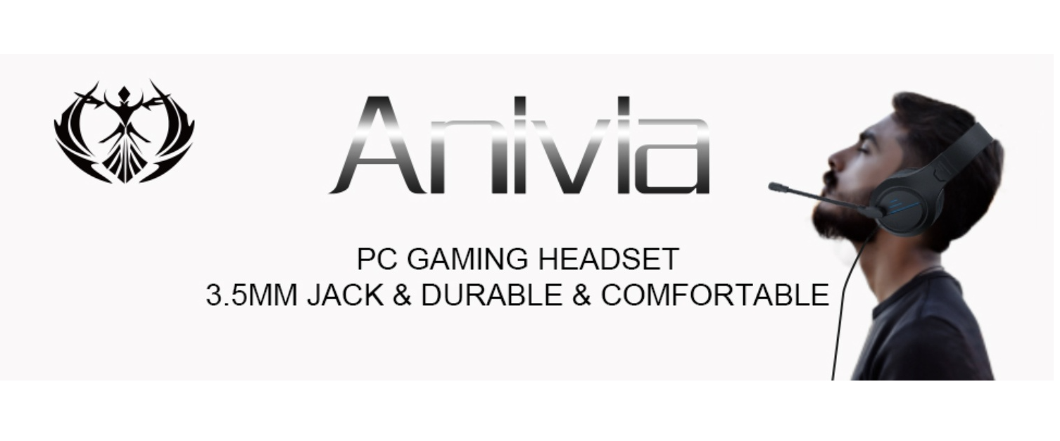 EACH gaming headset banner, 3.5mm wired, durable comfortable gaming headphone