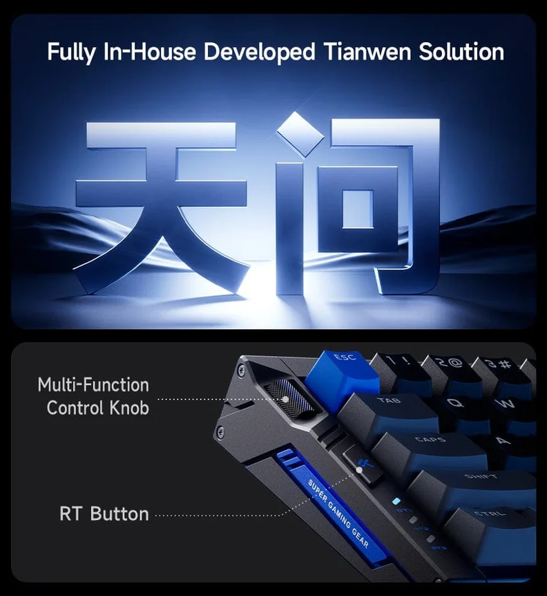 MCHOSE Ace68 Turbo 65% Aluminum Hall Effect Magnetic Switch Keyboard