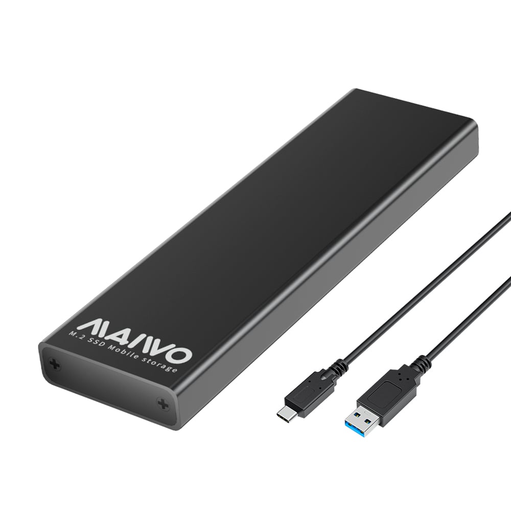 MAIWO M.2 SATA and NVMe Combo SSD Enclosure with Aluminum Heat