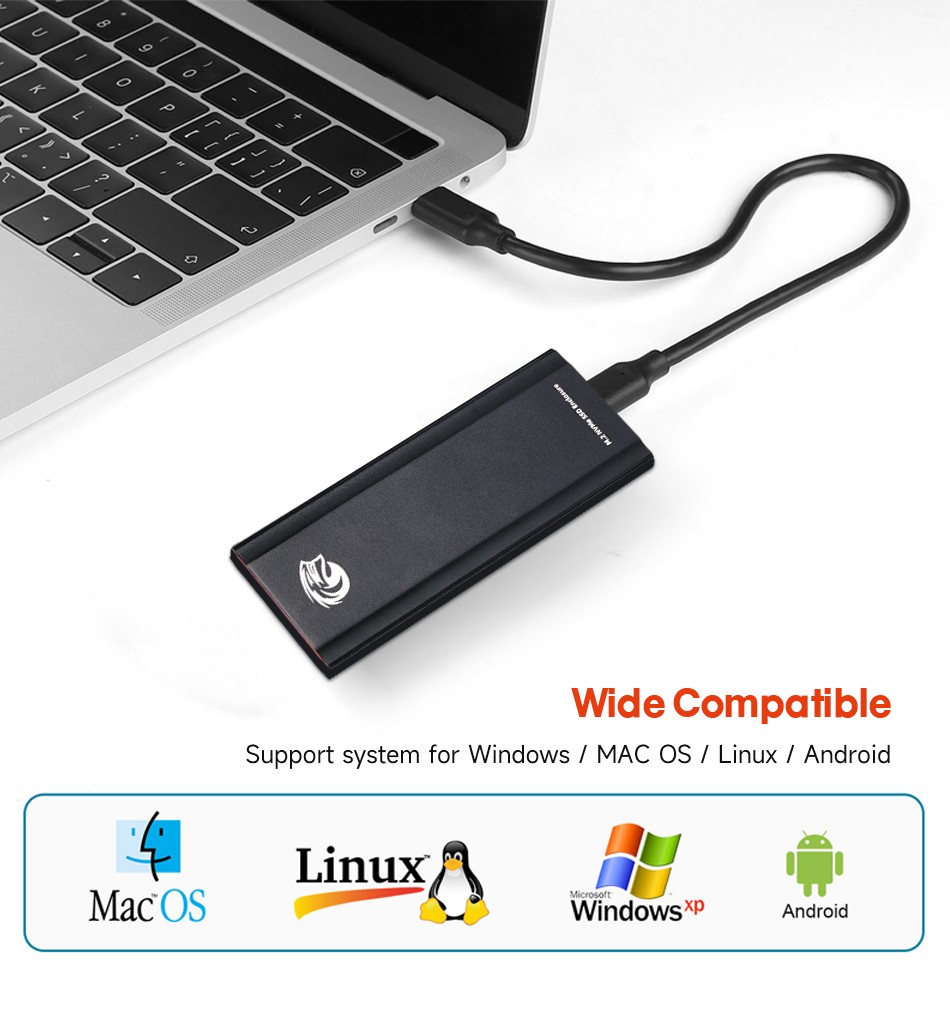 KingSpec M.2 NVMe SSD Enclosure