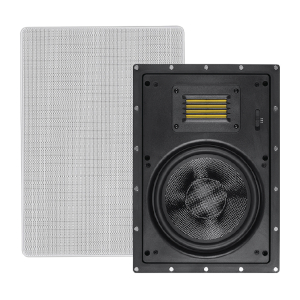 In-Wall Speakers 8-inch 2-way Carbon Fiber with Ribbon Tweeter (pair)