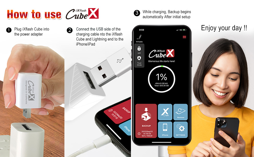 PioData iXflash Cube Type A How to Use