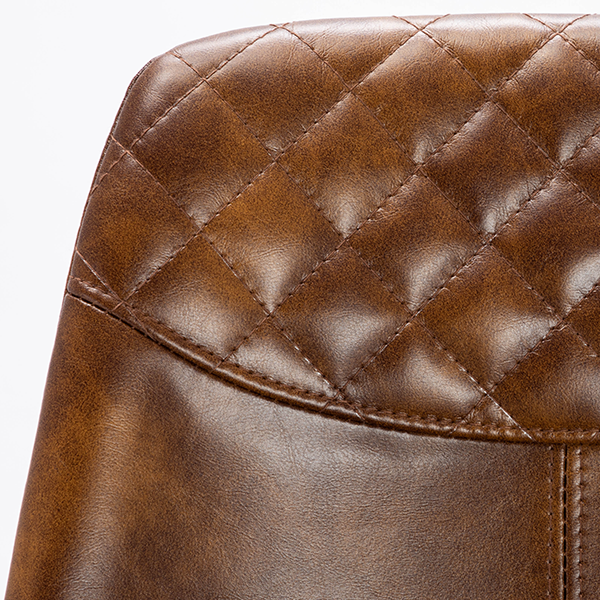 thumbnail image 2 of Duhome Adjustable PU Leather Swivel Office Chair With Gold Base – Modern, Home Office 2 of 3